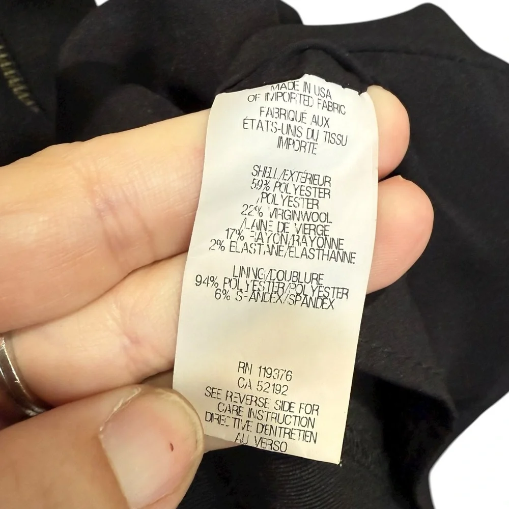 Helmut Lang Angle Zipper Moto Stretch Dress Size Medium - Picture 6 of 8